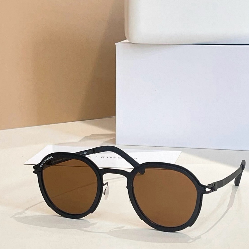 Mykita unisex Black Frame Brown Lens Sunglasses